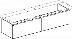 Тумба под раковину Geberit Xeno2 160 500.346.01.1 белый