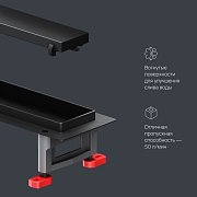 Душевой трап AM.PM MasterFlow 50 W01SC-U11-050-04BM черный